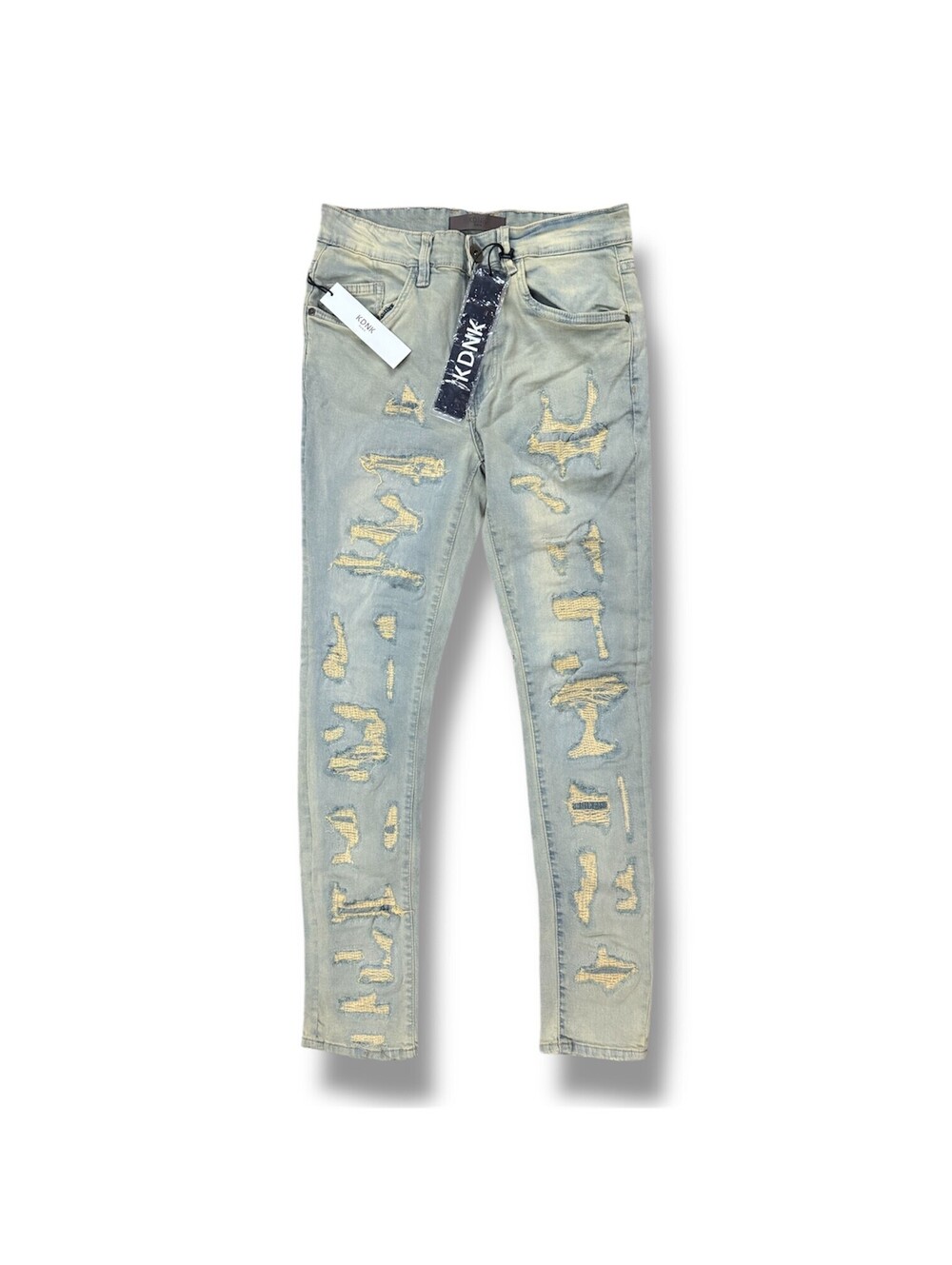 Kdnk Mens Rip & Repair Skinny Jeans Size 36